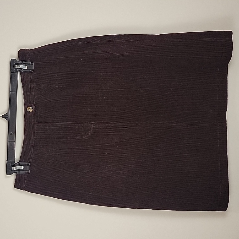 Vintage Laura Ashley Brown Corduroy Women Skirt‎